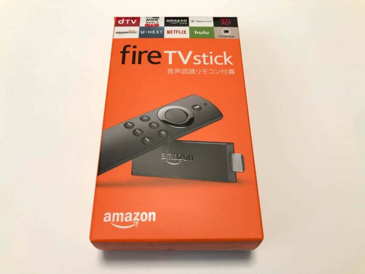 以前のFire TV Stickパッケージ
