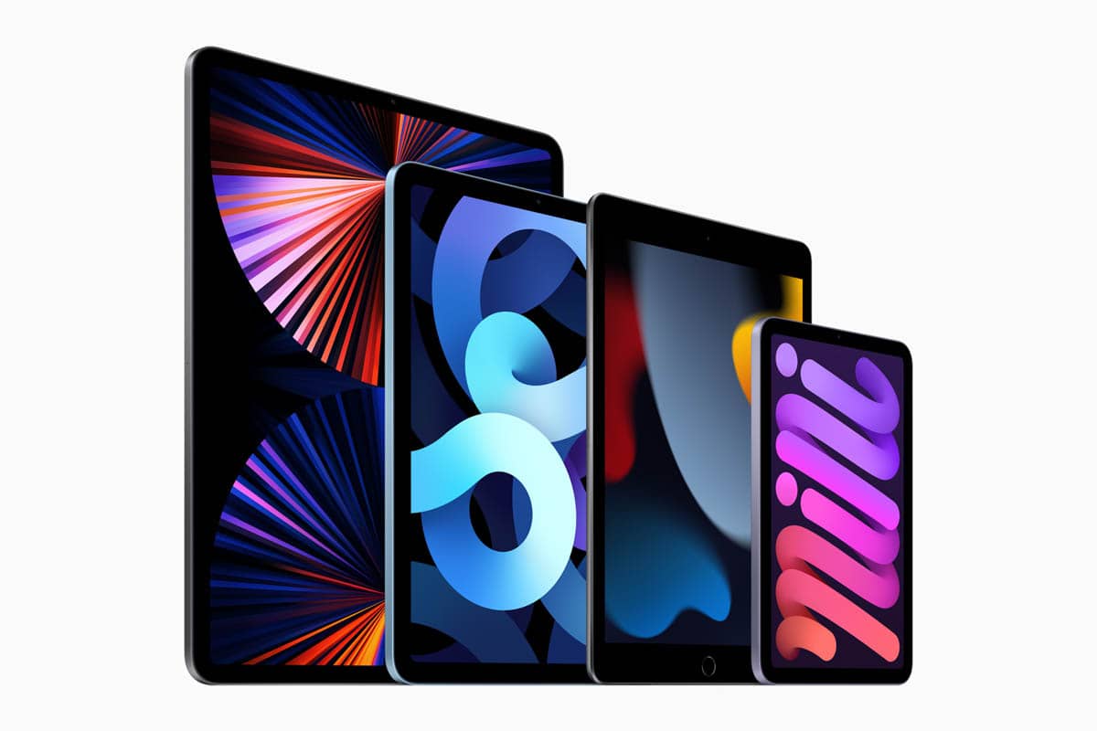 iPadのラインナップ