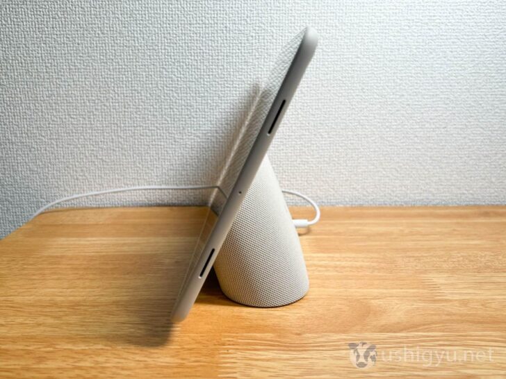 Pixel Tabletをセットした状態で横から見たところ