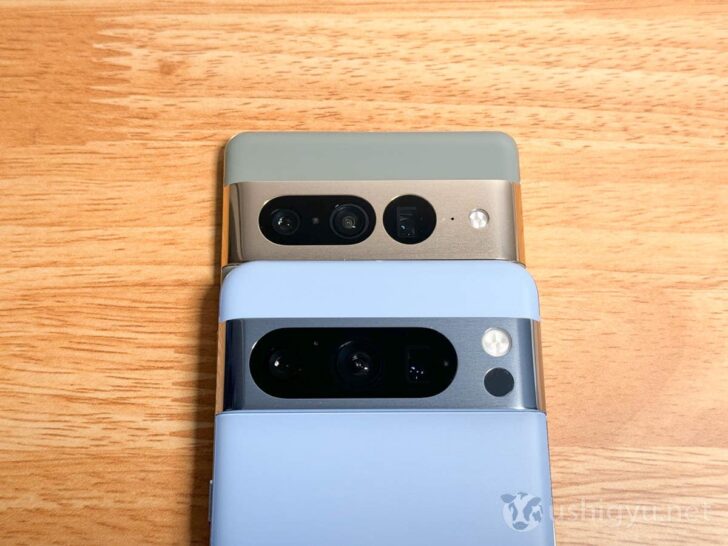 Pixel 7 Proと8 Proのカメラバーを比較