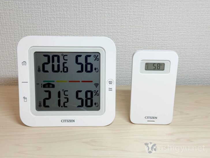 すぐに親機に子機の温度・湿度も表示された