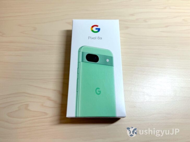 Pixel 8a Aloeのパッケージ